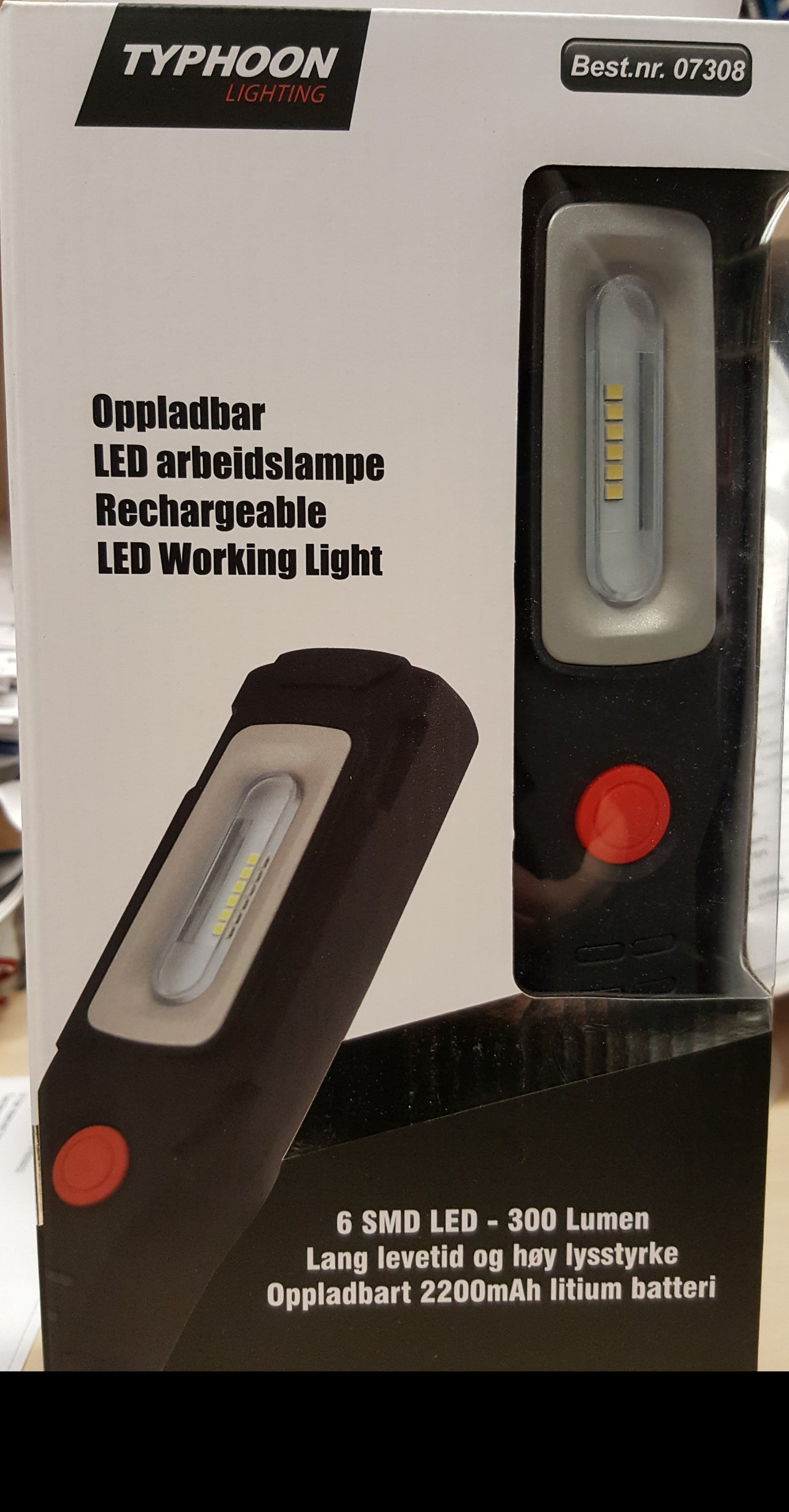 Oppladbar arbeidslampe LED NTO - 07308