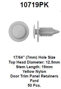 Door trim panel retainer - 10719PK