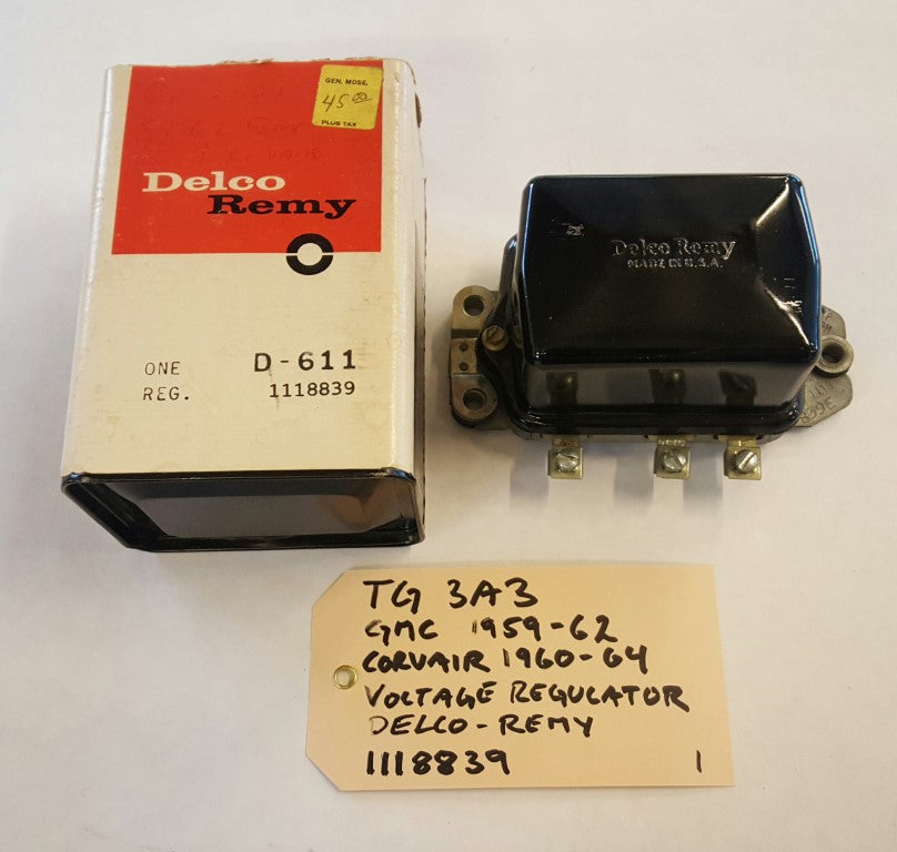 1959-64 GMC/Corvair Voltage reg. Delco-Remy - 1118839
