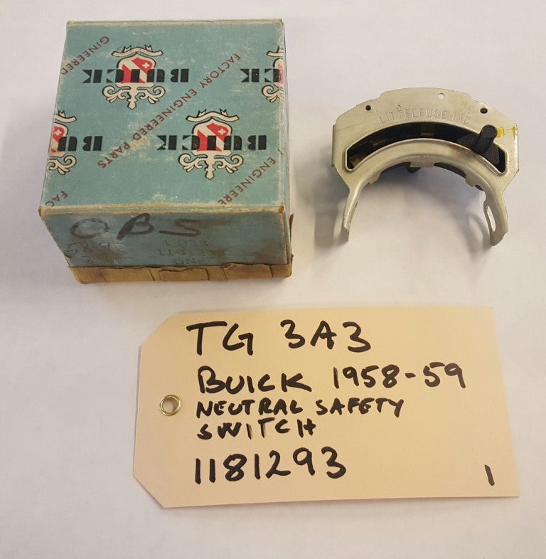 1958-59 Buick Neutral safety switch - 1181293