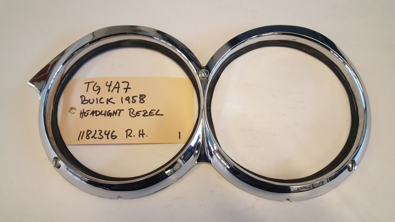 1958 Buick Headlight Bezel RH - 1182346