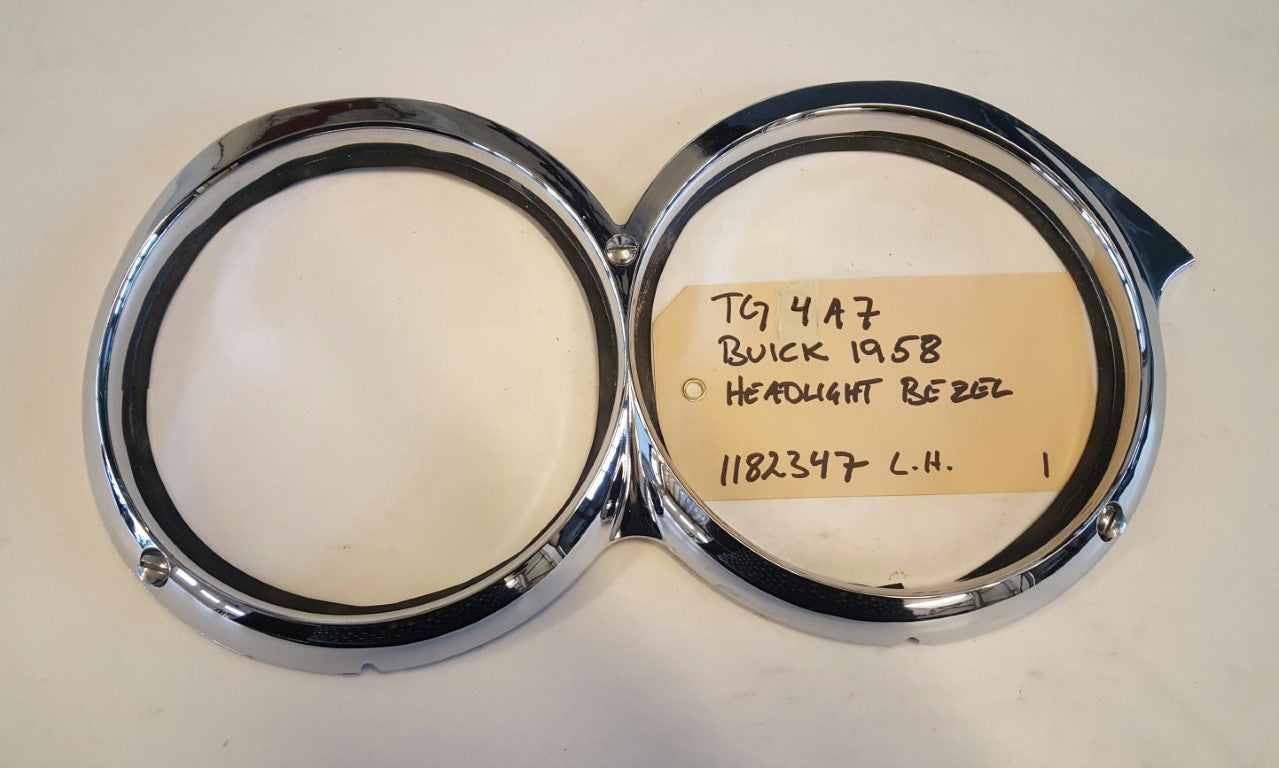 1958 Buick Headlight Bezel LH - 1182347