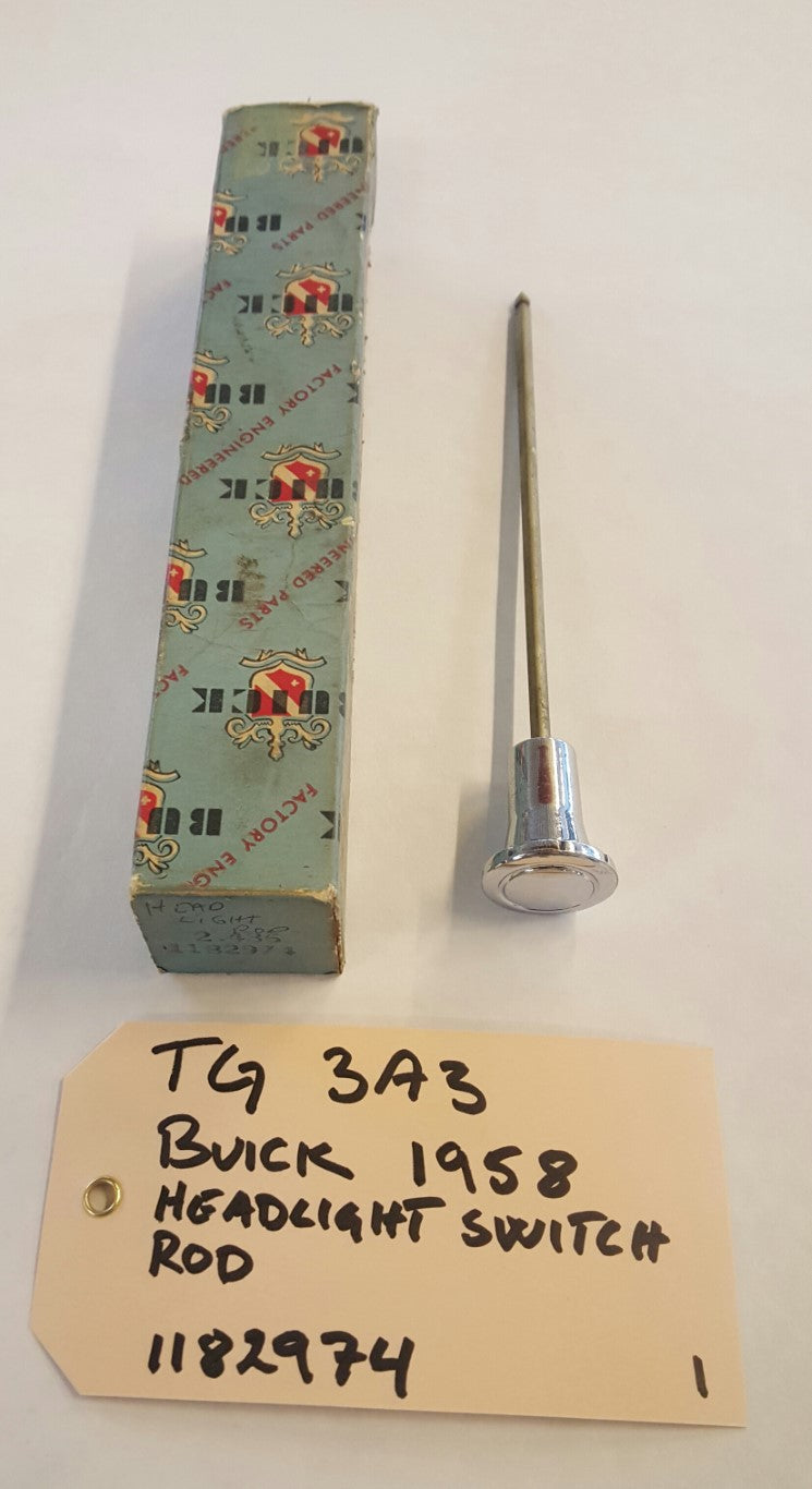 1958 Buick Headlight switch rod - 1182974