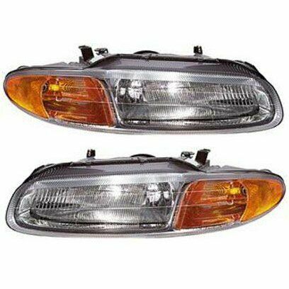 Headlight set L/R Chrysler Sebring Conv 1996-2000  - 12748891