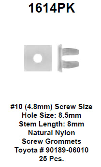 Screw grommet - 1614PK