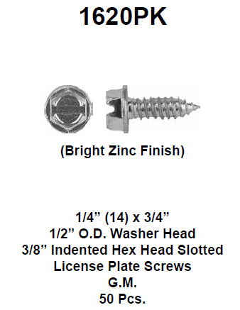 Screw  14x3/4inch - 1620PK