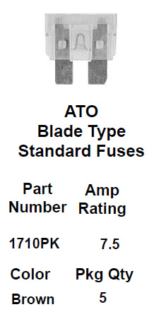 Fuse ato 7,5amp brown box:8192 - 1710PK