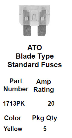 Fuse ato 20amp yellow box:8192 - 1713PK