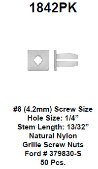 Screw grommet - 1842PK