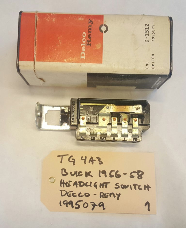 1956-58 Buick Headlightswitch Delco-Remy - 1995079