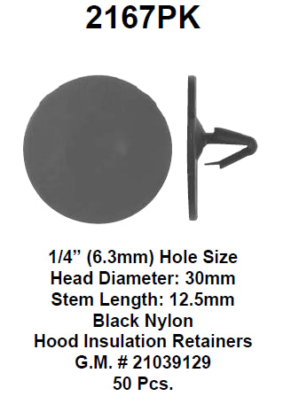 Hood insulation retainer - 2167PK