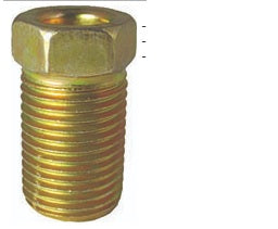 Brake line nut long 1/4 invert flare - 3004