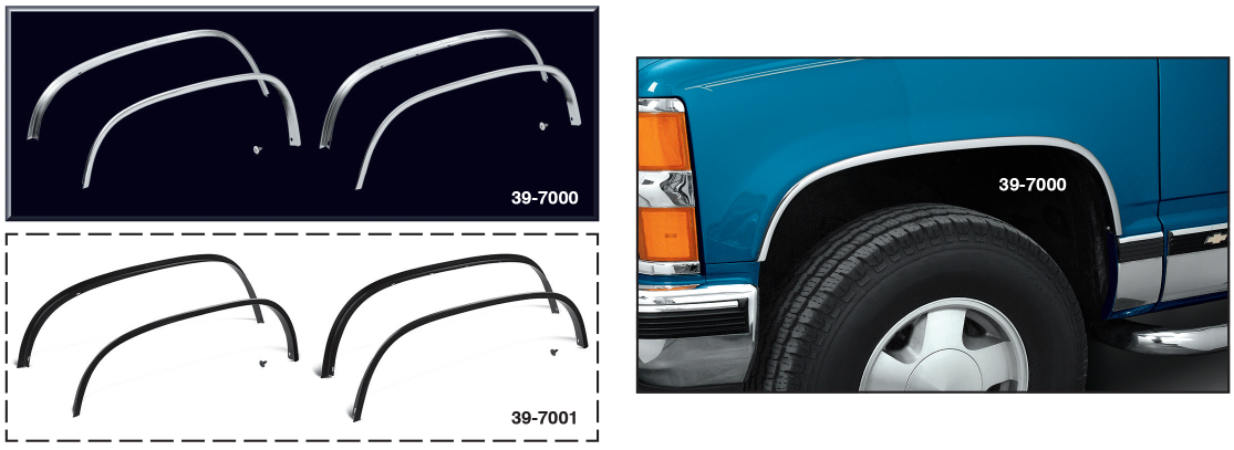 Wheel Arch Molding Kit (4) Alu 88-98 C/K - 39-7000