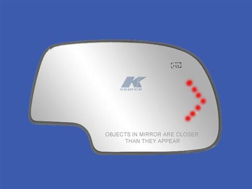 Mirror glass RH w/turnsig. Avala/Yukon 03- - 40058