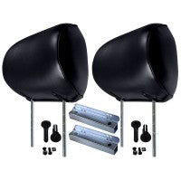 Headrest Kit Black Standard/Deluxe/Pony 1965-67  - 43-70856-958