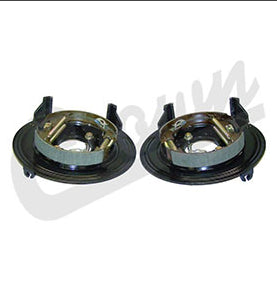 Backing plate set w/hardw. wo/hole for ABS sensor - 476212829K