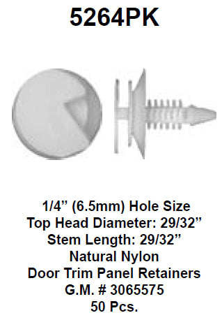 Door trim panel retainer - 5264PK