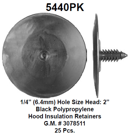 Hood insulation retainer - 5440PK