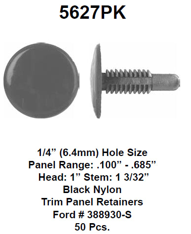 Trim panel retainers - 5627PK