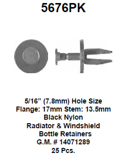 Push type retainer - 5676PK