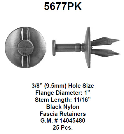 Push type retainer - 5677PK