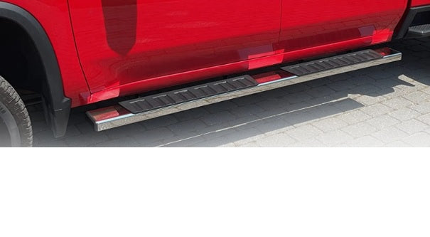 Running boards 20-25 Silverado crew cab T304 St.Steele 6inch - 6444580522721