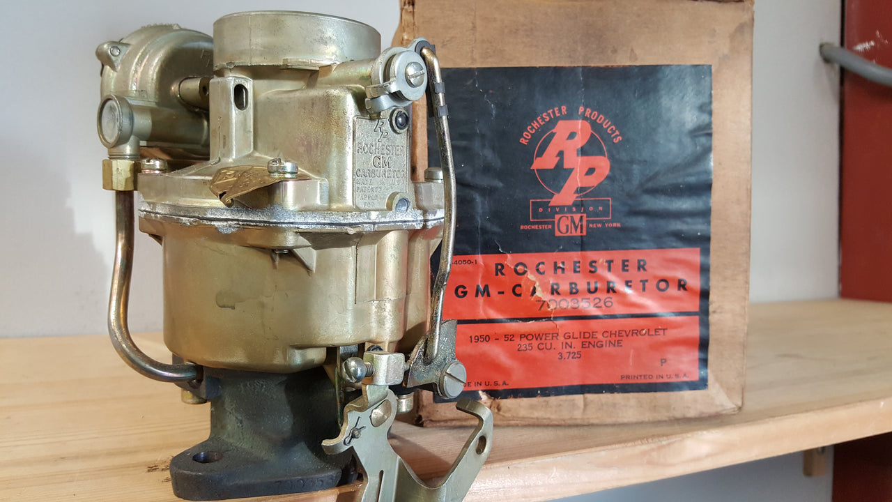 Carburetor Rochester 1b 1950-52 Chev 235/powergli  - 7003526