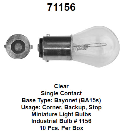Bulb 27w klar 1-pr met.socket - 71156