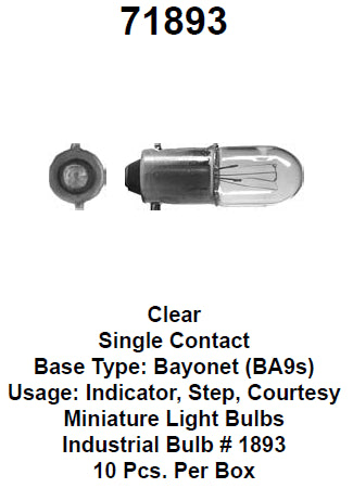 Bulb 12v/4w parklys m/sokkel - 71893