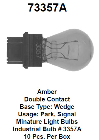 Bulb  29/8w 2 pol pl.sokkel amber - 73357A