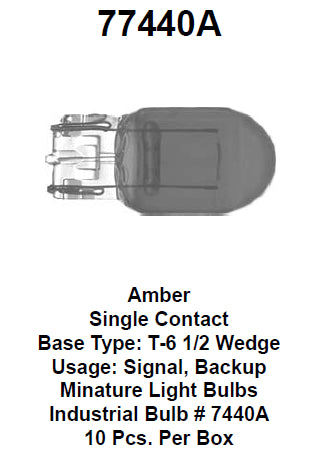 Bulb amber - 77440A