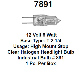 Bulb 891 12v 8w - 7891