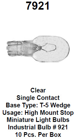 Bulb 18w wo/socket brake - 7921