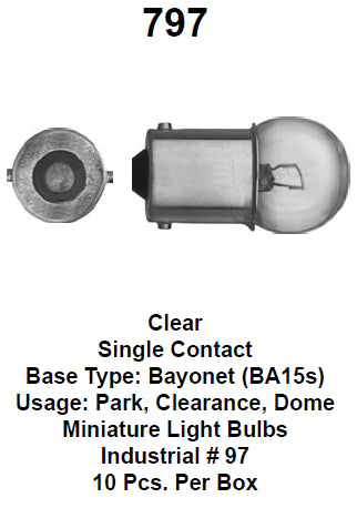 Bulb 12v/ 9,3w  en pol - 797