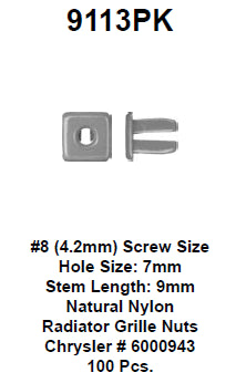 Screw grommet - 9113PK