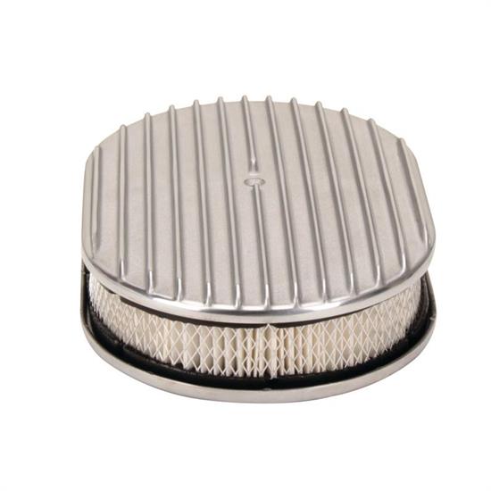 Finned Aluminum Oval Air Cleaner, 12 Inch - 9116020