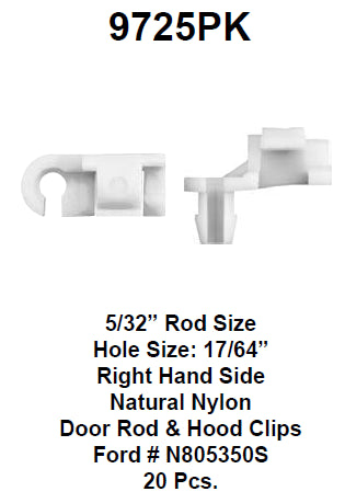 Door rod end clip box:8194 - 9725PK