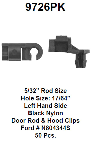 Door rod end clip box:8194 - 9726PK