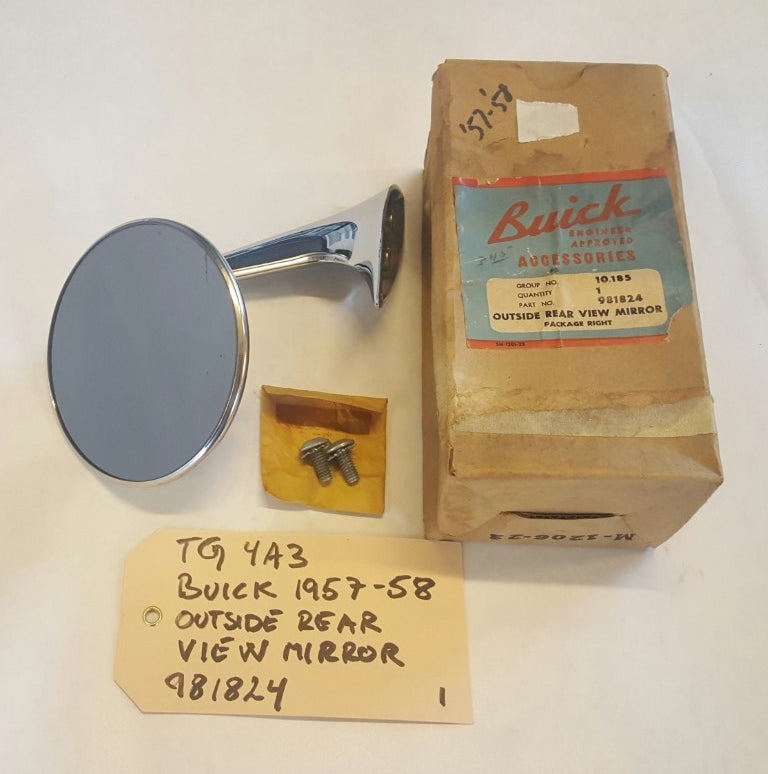 1957-58 Buick Outside rear view mirror - 981824