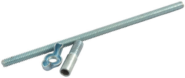 Air cleaner stud 6" w/adapter and wing nut  - ALL26056