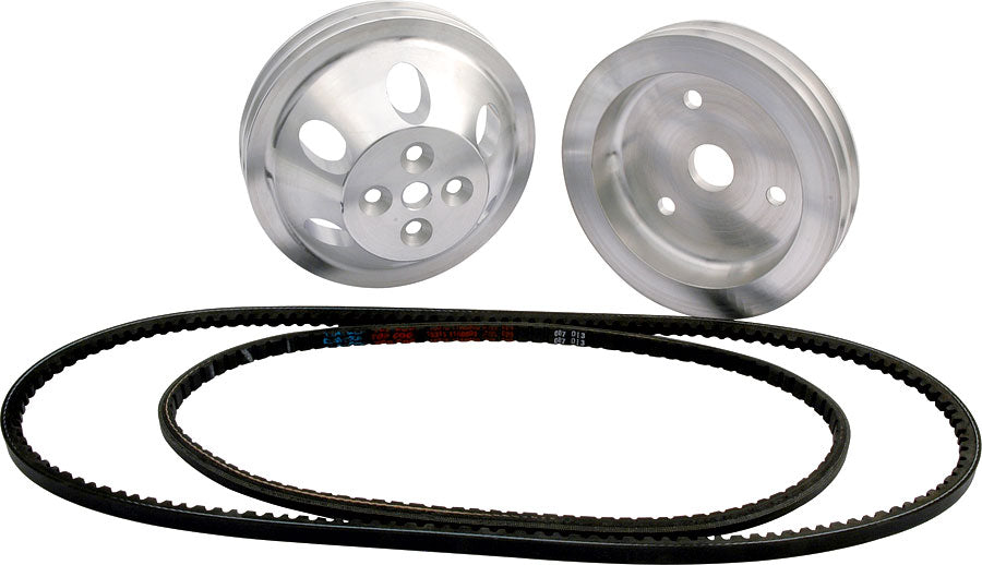 Pulley kit 2-groove, v-belt sbc - ALL31080