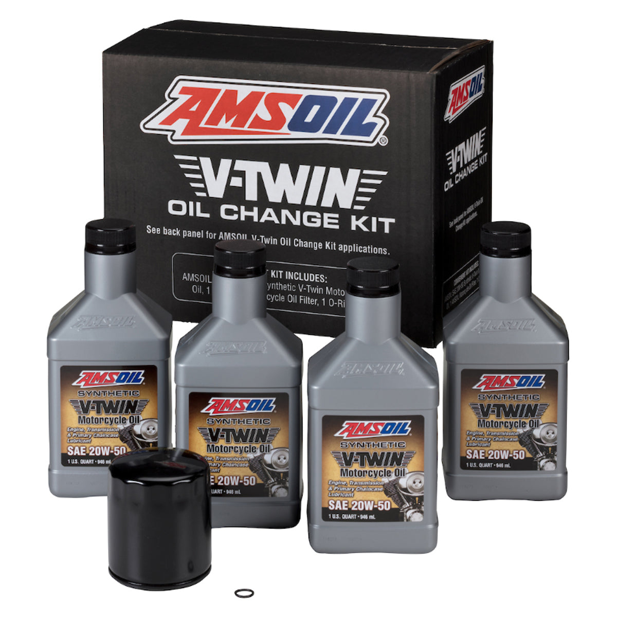 AMSOIL V-Twin Olje Change Kit - AMS-HDBK