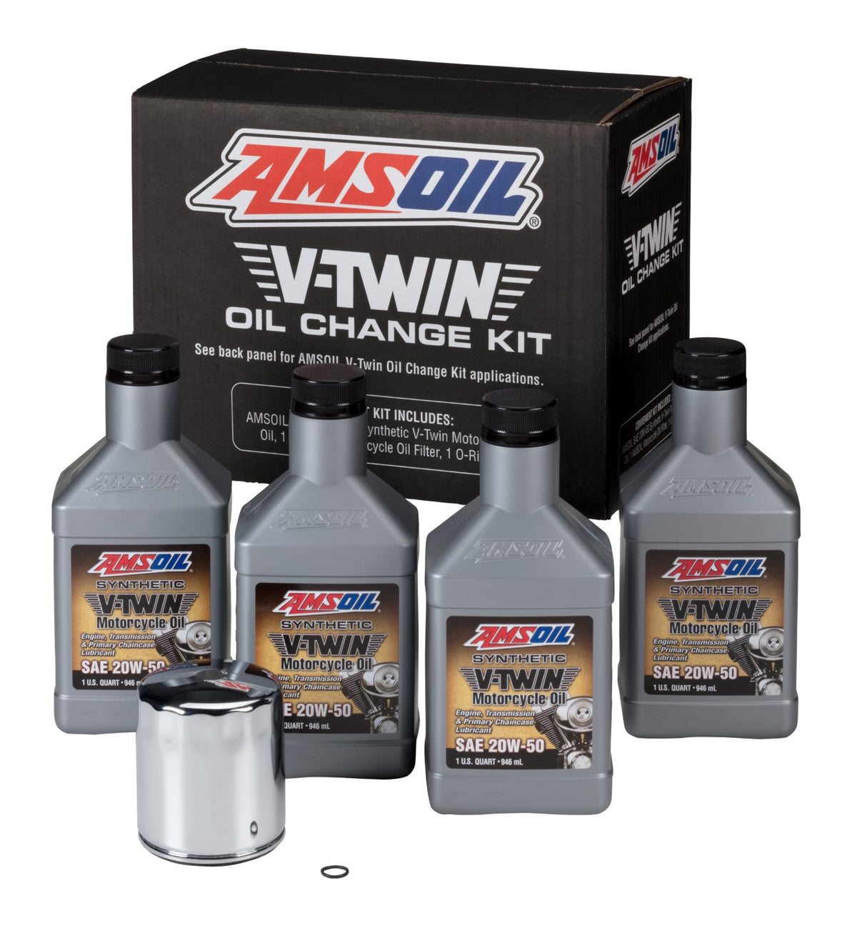 AMSOIL V-Twin Olje Change Kit - AMS-HDCK