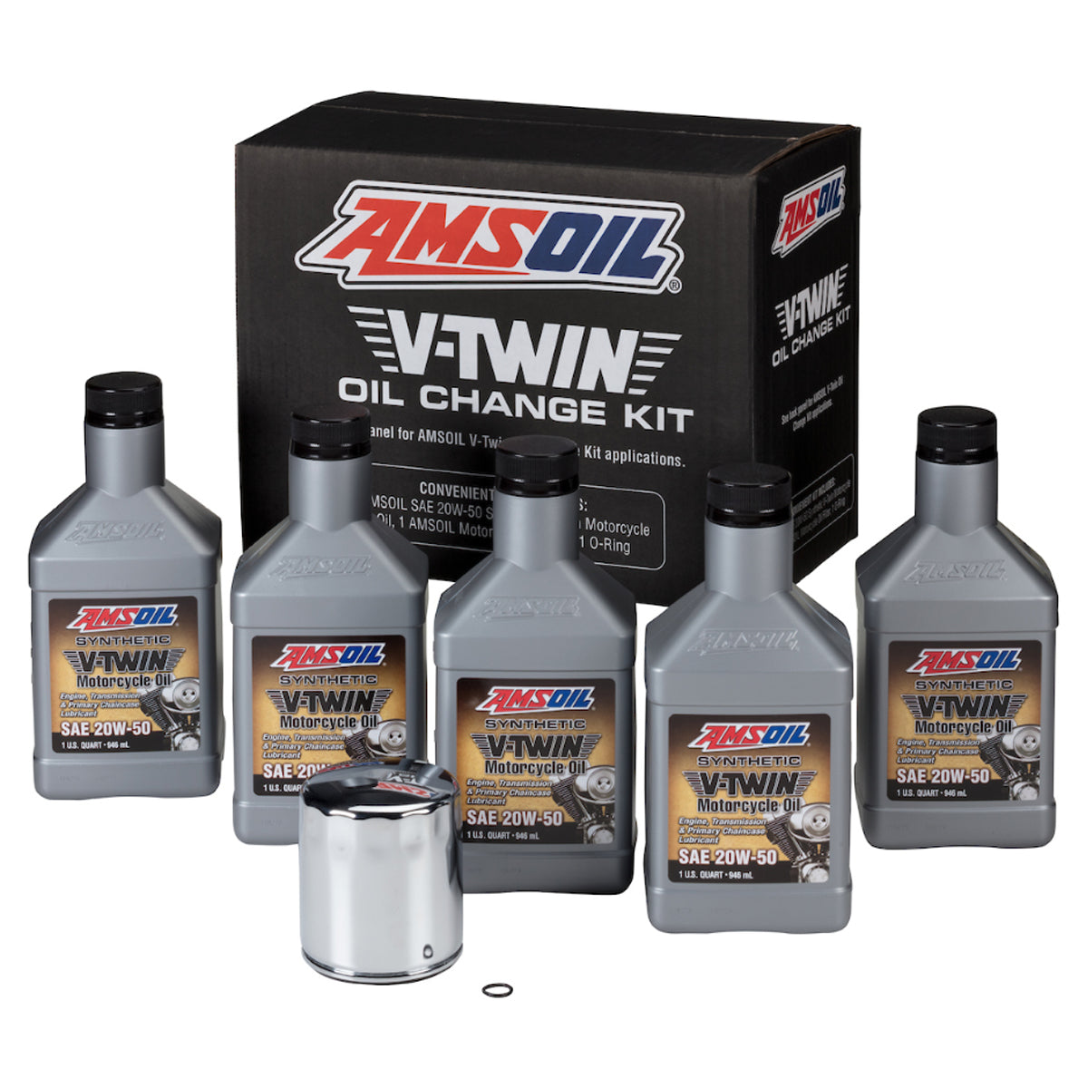 AMSOIL V-Twin Olje Change Kit - AMS-HDMC