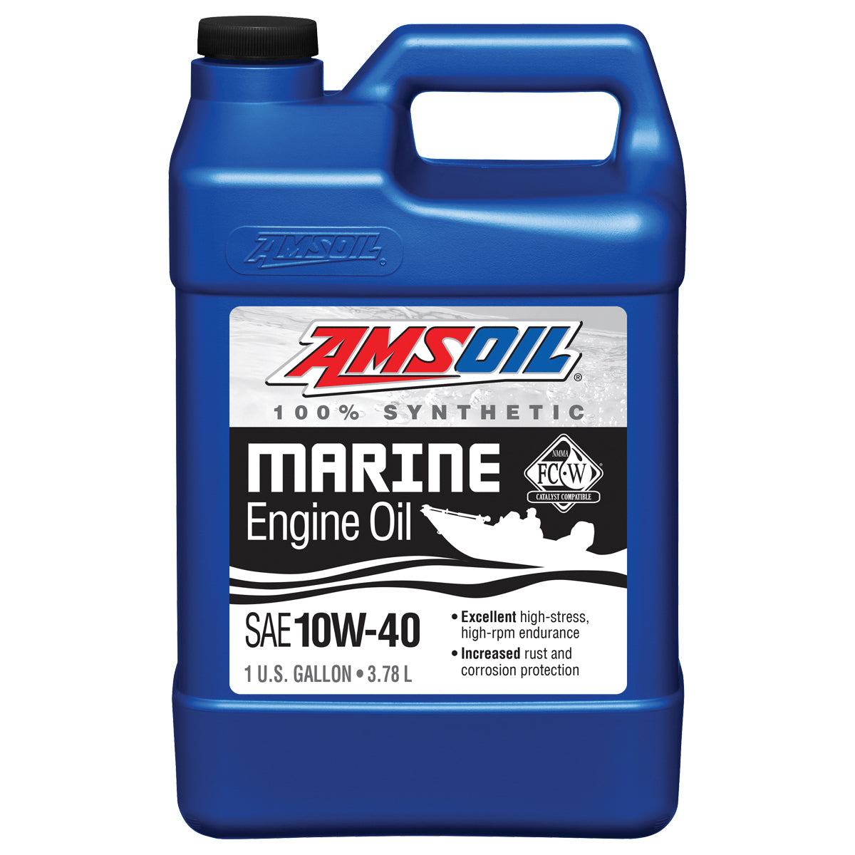 AMSOIL 10W-40 Formula 4T® Mari. Syn.Olje - AMS-WCF1G