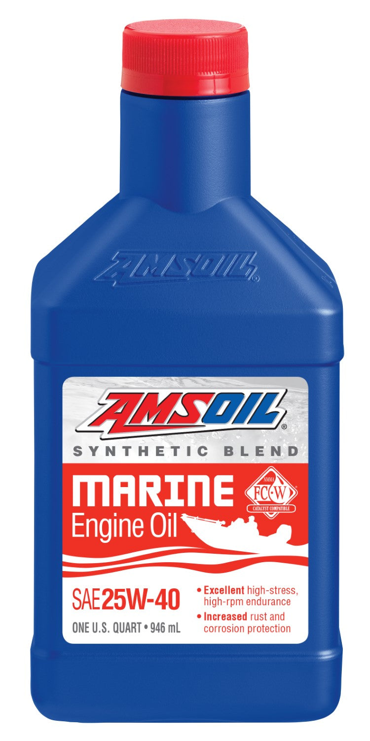 AMSOIL 25W-40 Syn.-Blend Mari. Motorolje - AMS-WCMQT