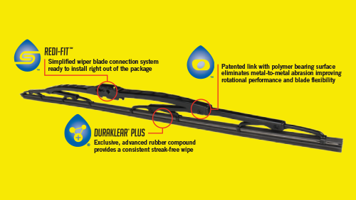 Wiper blade 18in - ANC97-18