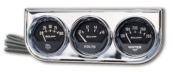 Autogauge Analog Tripple Gauges Set 2-1/16in - ATM-2349