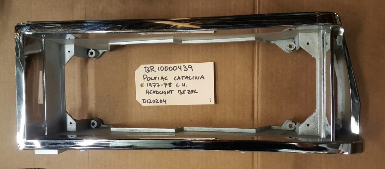 1977-78 Pontiac Catalina Headlight Bezel LH - BR10000439