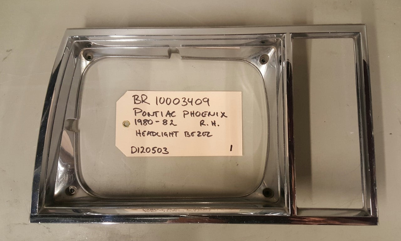80-82 Pontiac Phoenix Headlight Bezel RH - BR10003409
